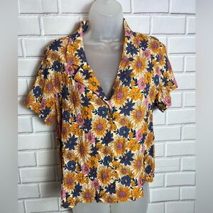 FOREVER 21 Floral Print Women's Top - Multicolor/size M